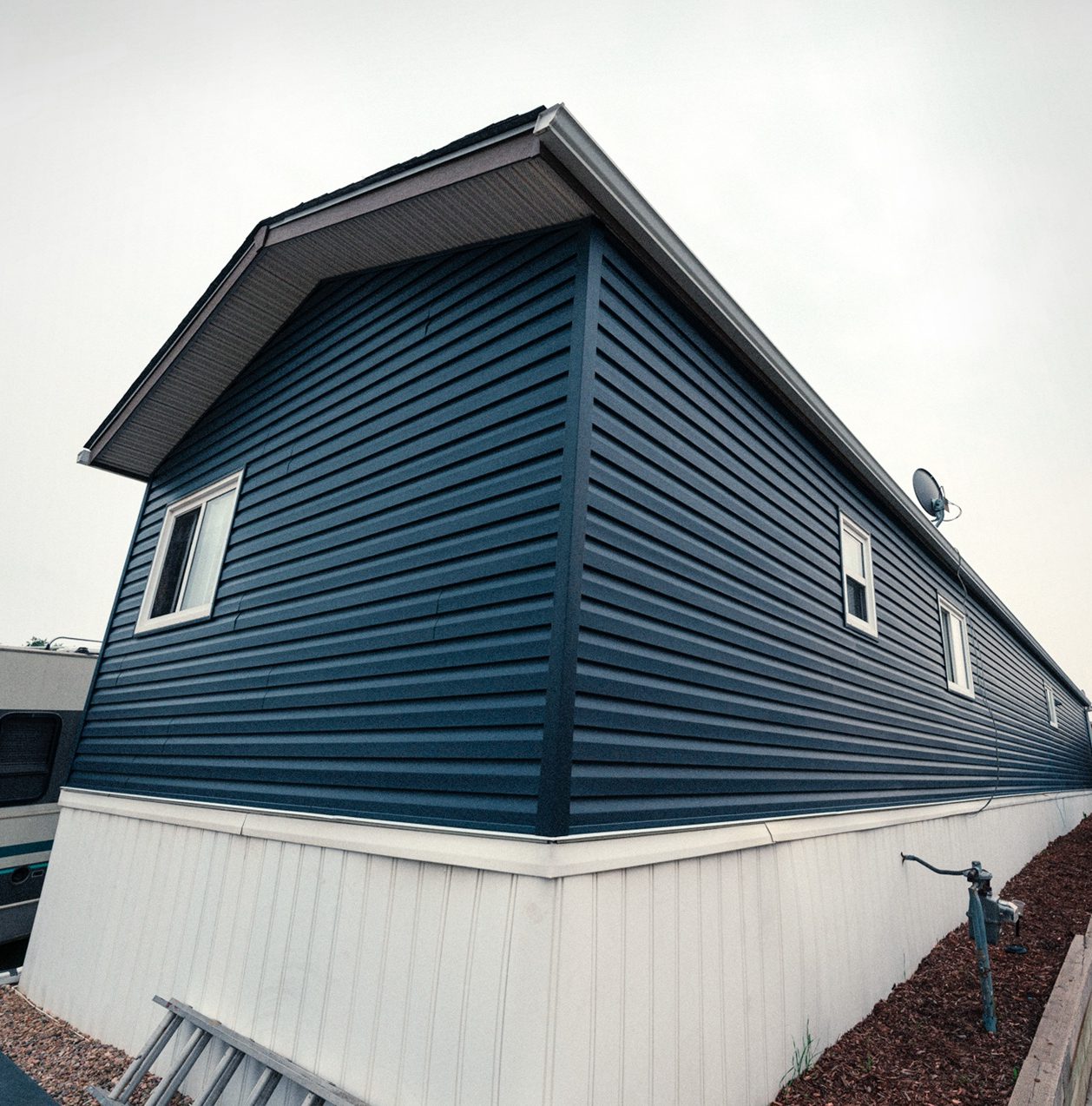 Home with vinyl siding